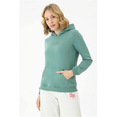 Kadın Mint Basic Sweatshirt