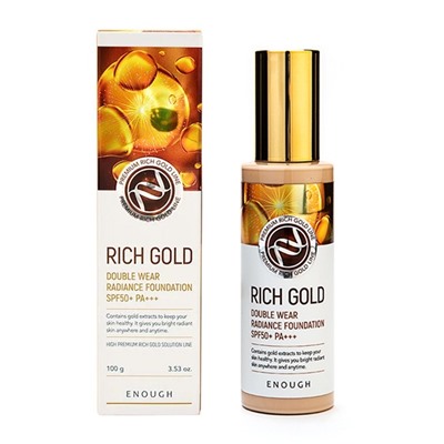 Premium Rich Gold Double Wear Radiance Foundation SPF50+ PA+++ #21, Омолаживающий тональный крем с золотом