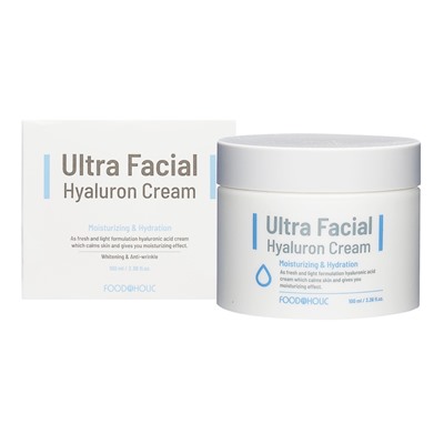 FOODAHOLIC ULTRA FACIAL HYALURON CREAM Антивозрастной функциональный крем для лица с гиалуроновой кислотой 100мл