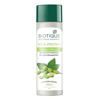 BIOTIQUE Soya Protein Intense Repair Shampoo Шампунь для волос "Интенсивное восстановление" с соевым протеином 190мл