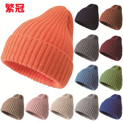 Осенние и зимние вязаные шапки для мужчин и женщин, универсальные теплые
