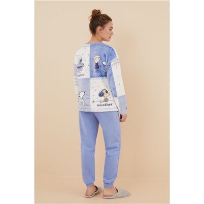 Pijama polar Snoopy azul