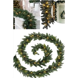Parti Dolabı 160cm Yılbaşı Ağaç Çam Dalı Garland Dekoratif Ledli Günışığı Yeni Yıl Dekor Süsleri (1,60metre) 271020221700