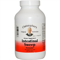 Christopher's Original Formulas, Препарат для очистки желудочно-кишечного тракта, 625 мг, 180 растительных капсул