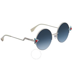 Khaki Aqua Round Ladies Sunglasses FF 0243/F/S