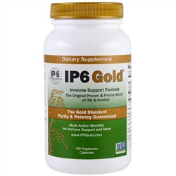 IP-6 International, IP6 Gold, формула для поддержки иммунитета, 120 капсул в растительной оболочке