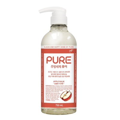 PURE APPLE BALM DISH DETERGENT Средство для мытья посуды с ароматом яблока 750мл