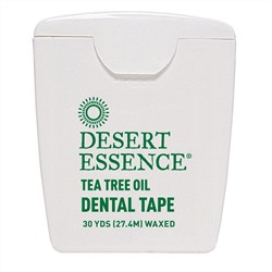 Desert Essence, Зубная лента, с маслом чайного дерева, вощеная, 30 ярдов (27,4 м)