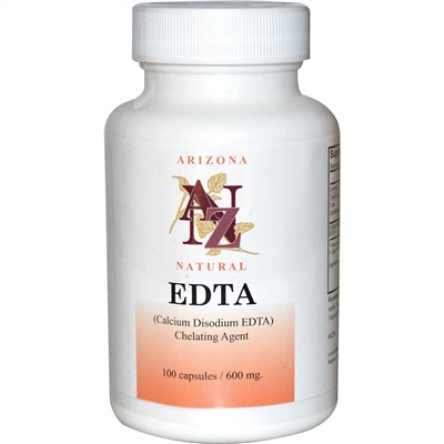 Arizona Natural, EDTA, 600 мг, 100 капсул