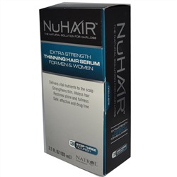 Natrol, NuHair, сыворотка для истончающихся волос, для мужчин и женщин, 3.1 жидких унций (93 мл)