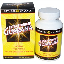 Natural Balance, Guarana, Extra Strength, 60 Veggie Caps