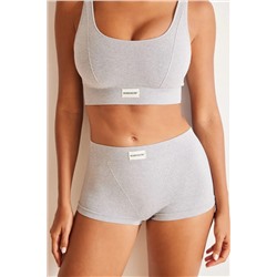 Culotte canalé gris seamless