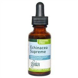Gaia Herbs, Эхинацея, без спирта, 1 жидкая унция (30 мл)