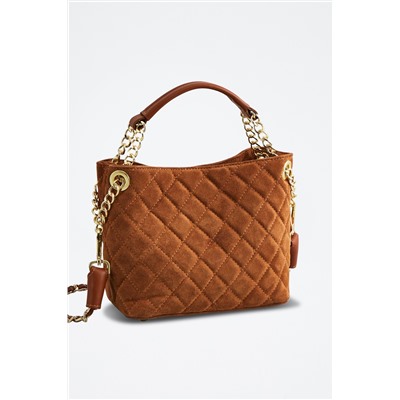 Bolso de piel Hina Camel