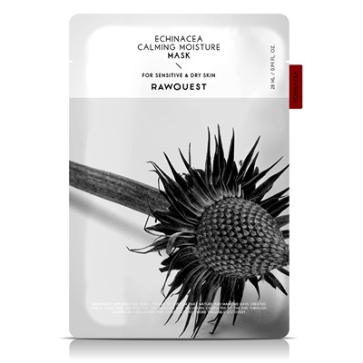 RAWQUEST ECHINACEA CALMING MOISTURE MASK Увлажняющая маска для лица с экстрактом эхинацеи 28мл