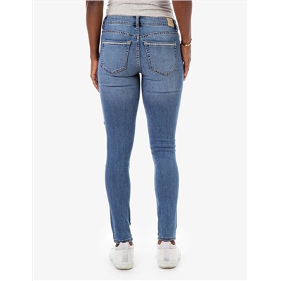 REPREVE® MID RISE PATCHWORK JEANS