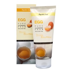 FarmStay Egg Pure Cleansing Foam Очищающая пенка для сужения пор с яичным экстрактом 180мл