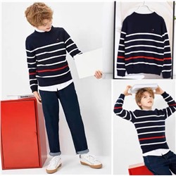 Вязаный свитер для мальчиков из 100% хлопка, экспорт