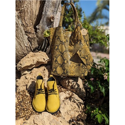 AB.Zapatos 1619/2 New · R · Amarillo+PELLE - Shopper PITON OCRA АКЦИЯ