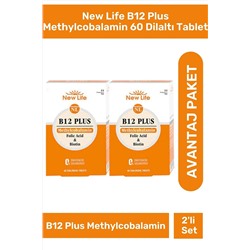 New Life B12 Plus Methylcobalamin 60 Dilaltı Tablet 2'li Paket 76401281410062