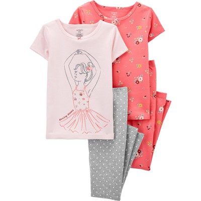 Carter's | Kid 4-Piece 100% Snug Fit Cotton PJs