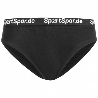 SportSpar.de "Sparschlüppi" Damen Slip schwarz