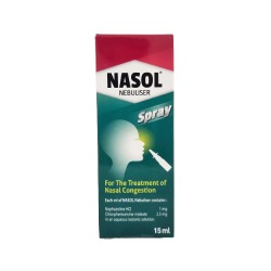 Nasol Nebuliser Spray For The Treatment Of Nasal Congestion 15 ml