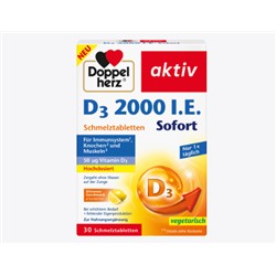 Vitamin D3 2000 I.E. Schmelztabletten 30 St, 8.4 g