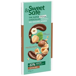 Sly Sweet&Safe Молочный шоколад с фундуком 90 г стевия