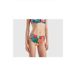 United Colors of Benetton Kadın NAR CICEGI Desenli Bikini Alt Mix 623P3TC85S028