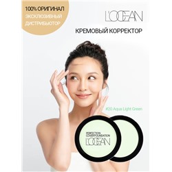 [L'OCEAN] Консилер для лица КРЕМОВЫЙ Perfection Cover Foundation #20 Aqua Light Green, 16 г