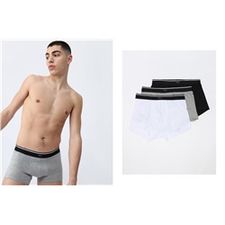 PACK OF 3 PLAIN BOXERS