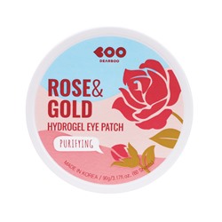 Rose & Gold Purifying Hydrogel Eye Patch, Гидрогелевые патчи с экстрактом розы и золотом