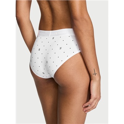 Cotton Logo Hiphugger Panty