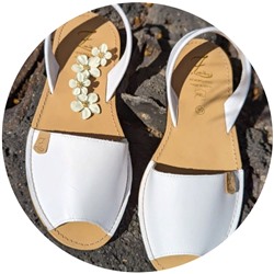 Ab.Zapatos 320 · blanco+Pendientes flores PA3768 blanco