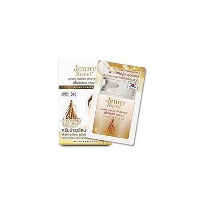 Осветляющий антивозрастной крем для лица с женьшенем от Jenny Sweet 7гр / Jenny Sweet Whitening Ginseng Cream 7g