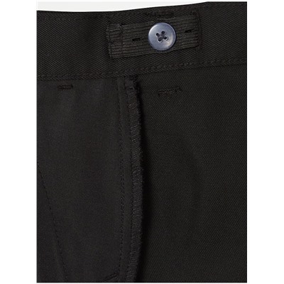 Senior Boys Black Regular Leg School Trousers 2 Pack