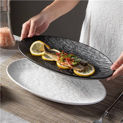 Керамическая тарелка в японском стиле 🖤