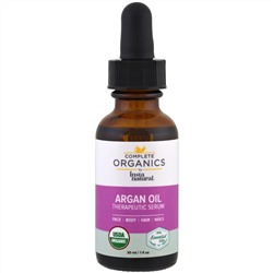 InstaNatural, Complete Organics, Argan Oil, Therapeutic Serum, 1 fl oz (30 ml)