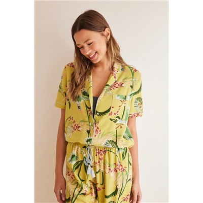 Pijama camisero tropical Capri