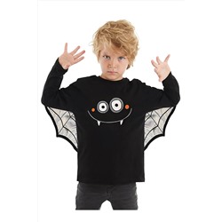 Denokids, Halloween Cadılar Bayramı Erkek Çocuk Siyah Uzun Kollu T-shirt