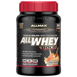 ALLMAX Nutrition, AllWhey Gold, 100% сывороточный протеин + премиум изолят сывороточного протеина, французский тост с корицей, 2 фунта (907 г)