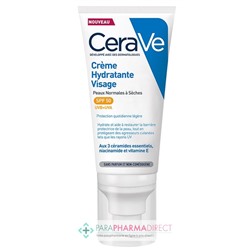 Cerave Crème Hydratante Visage SPF50 - Peaux Normales à Sèches 52ml