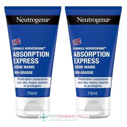 Neutrogena Absorption Express - Crème Mains - LOT de 2x75mlLot  × 2