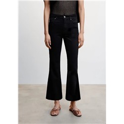 Jeans flare crop -  Mujer | MANGO OUTLET España