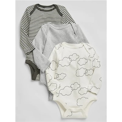 Baby Print Bodysuit (3-Pack)