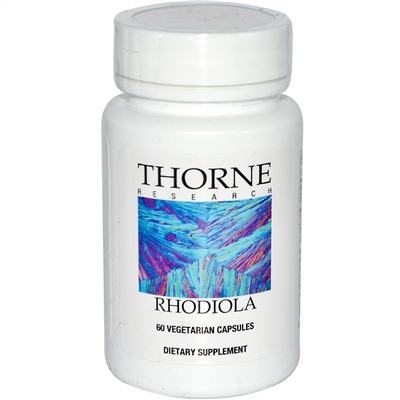 Thorne Research, Родиола, 60 вегетарианских капсул