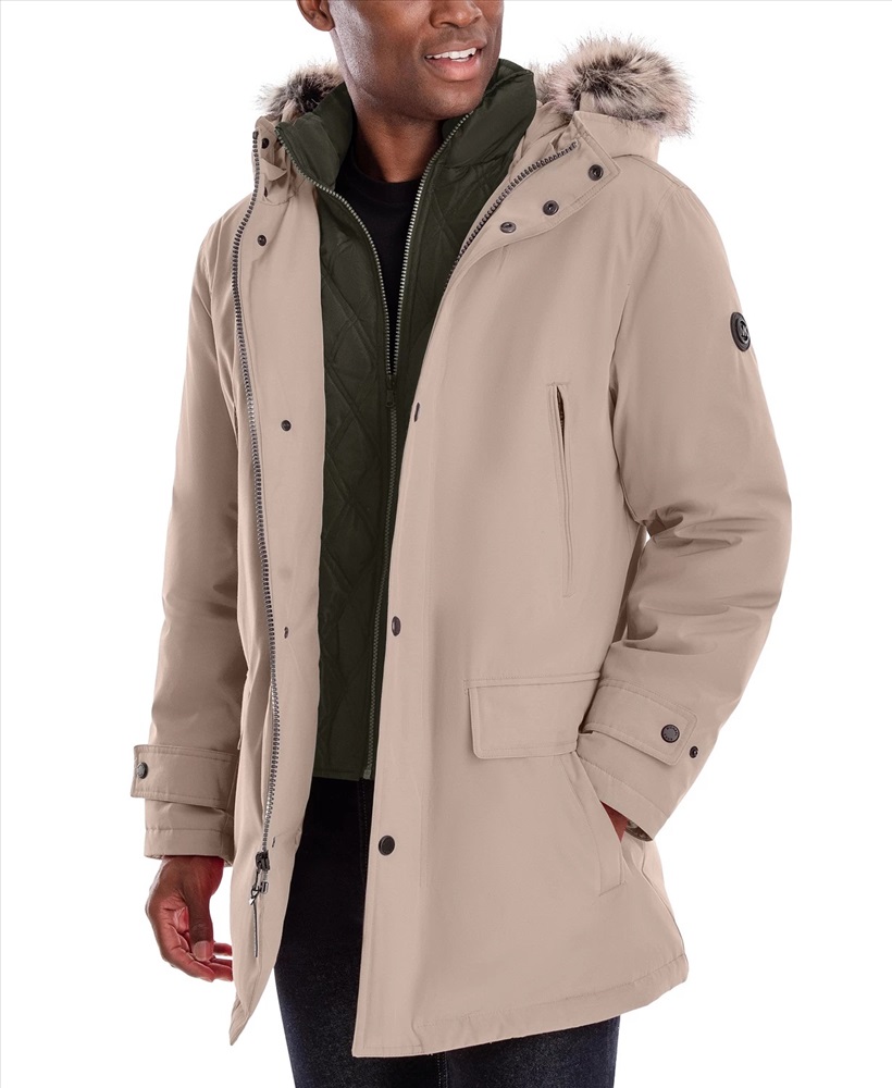 MICHAEL Michael Kors Michael Kors Men s Hooded Bib Snorkel Parka Created for Macy s