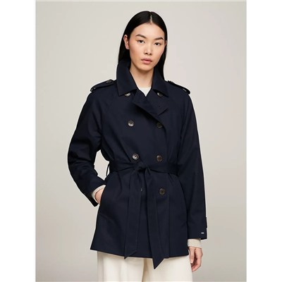 Tommy Hilfiger Short Cotton Trench Coat