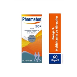 Pharmaton 50 Plus 60 Kapsül - Omega 3, Multivitamin ve Mineraller 50031008